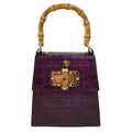 Pratesi Castalia Lady Bag in genuine Italian leather - Castalia Violet