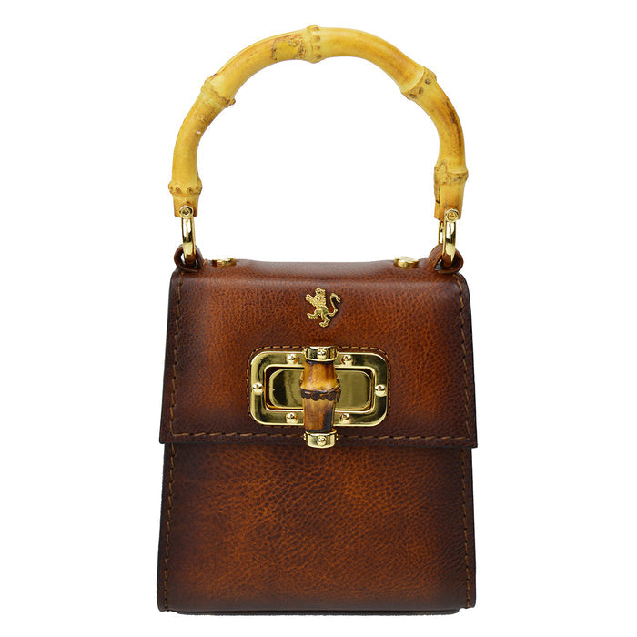 Pratesi Castalia Lady Bag in genuine Italian leather - Vegetable Tanned Italian Leather Brown
