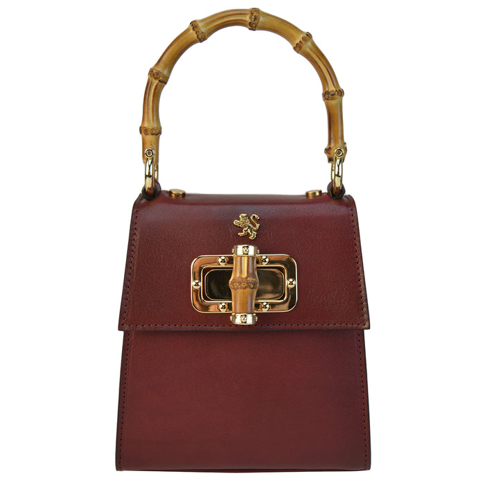 Pratesi Castalia Lady Bag in genuine Italian leather - Vegetable Tanned Italian Leather Chianti