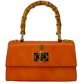 Pratesi Castalia R298/20 Lady Bag in genuine leather - Brunelleschi Orange