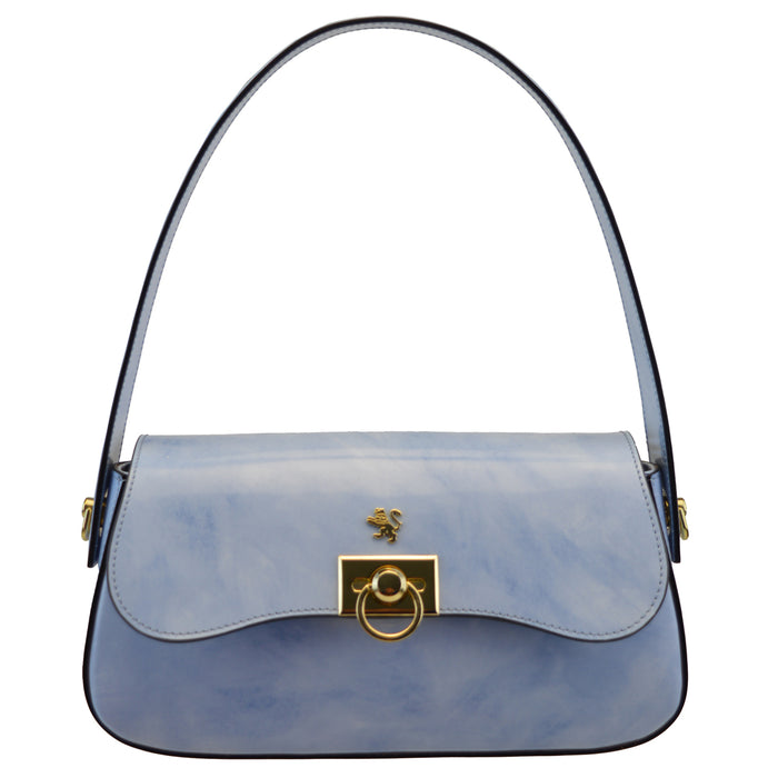 Pratesi Castellina Handbag in Brunelleschi Leather -  Sky Blue