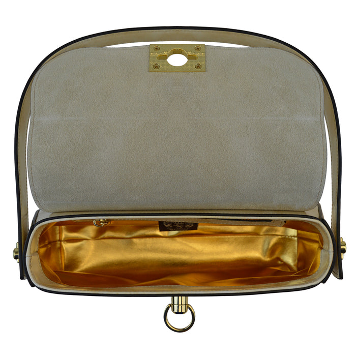 Pratesi Castellina Handbag in Brunelleschi Leather -  White
