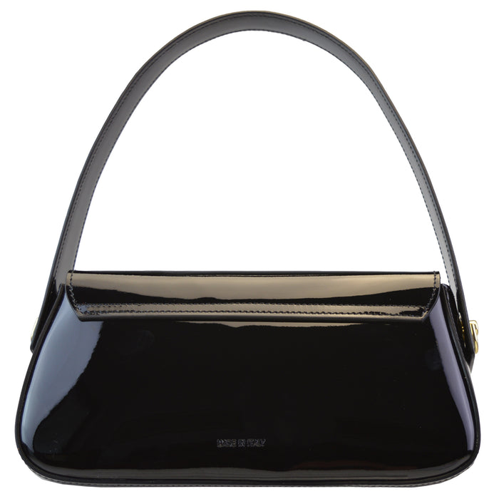 Pratesi Castellina Italian Handbag in Patent Leather - Black