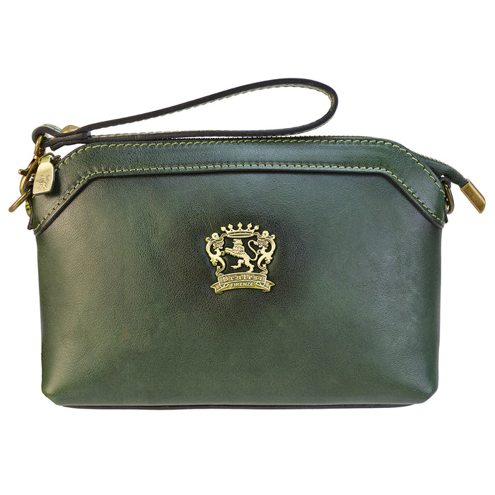 Pratesi Chiena B533 Cross Body Bag in genuine leather - Black