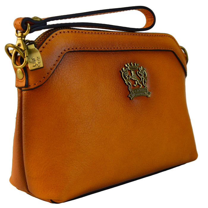 Pratesi Chiena B533 Cross Body Bag in genuine leather - Black