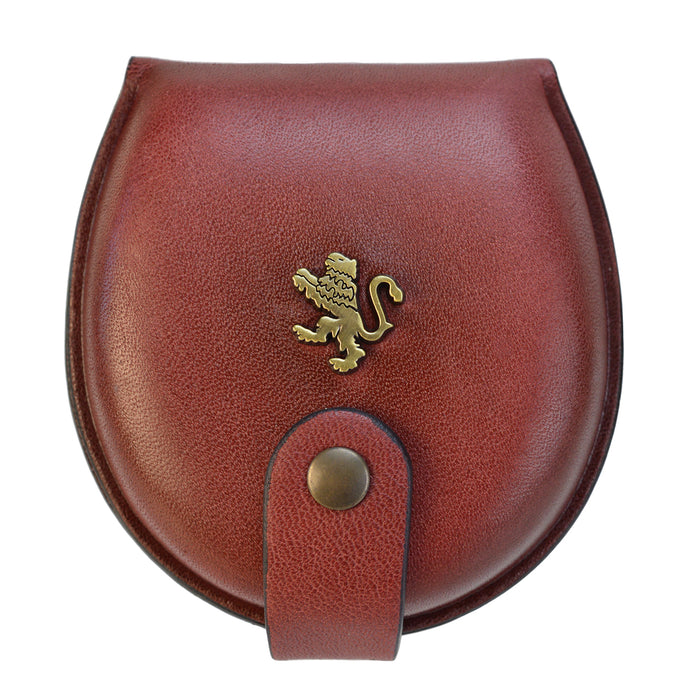 Pratesi Coin Holder B060 in genuine leather - Chianti