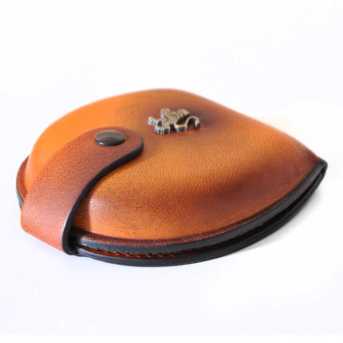 Pratesi Coin Holder B060 in genuine leather - Chianti