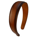 Pratesi Colla hair hoop B517 in Genuine Leather - Brown