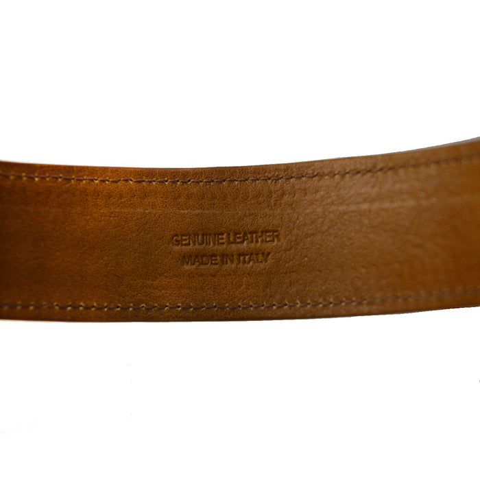 Pratesi Colla hair hoop B517 in Genuine Leather - Brown