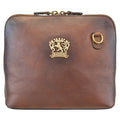 Pratesi Cross-Body Bag Gran Volterra B467/G in genuine leather - genuine Italian Coffee - LQE