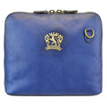 Pratesi Cross-Body Bag Gran Volterra B467/G in genuine leather - genuine Italian Electric Blue - LQE