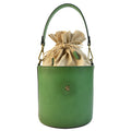 Pratesi Cross-Body Bag Secchiello in genuine leather - Emerald