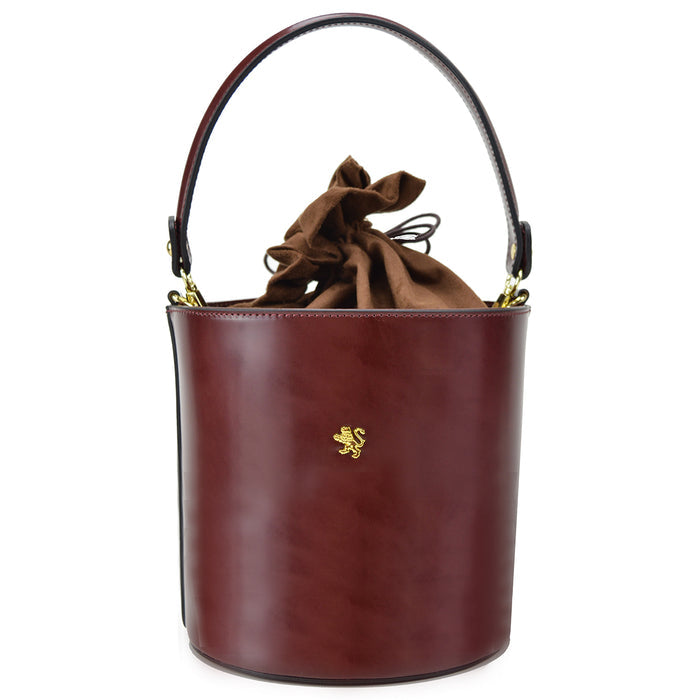 Pratesi Cross-Body Bag Secchiello R335 in genuine leather - Brunelleschi Chianti