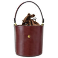 Pratesi Cross-Body Bag Secchiello R335 in genuine leather - Brunelleschi Chianti