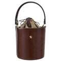 Pratesi Cross-Body Bag Secchiello R335 in genuine leather - Brunelleschi Coffee