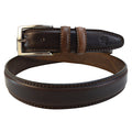 Pratesi Egidio Belt in Italian Vegetable Dyed Leather - Coffee