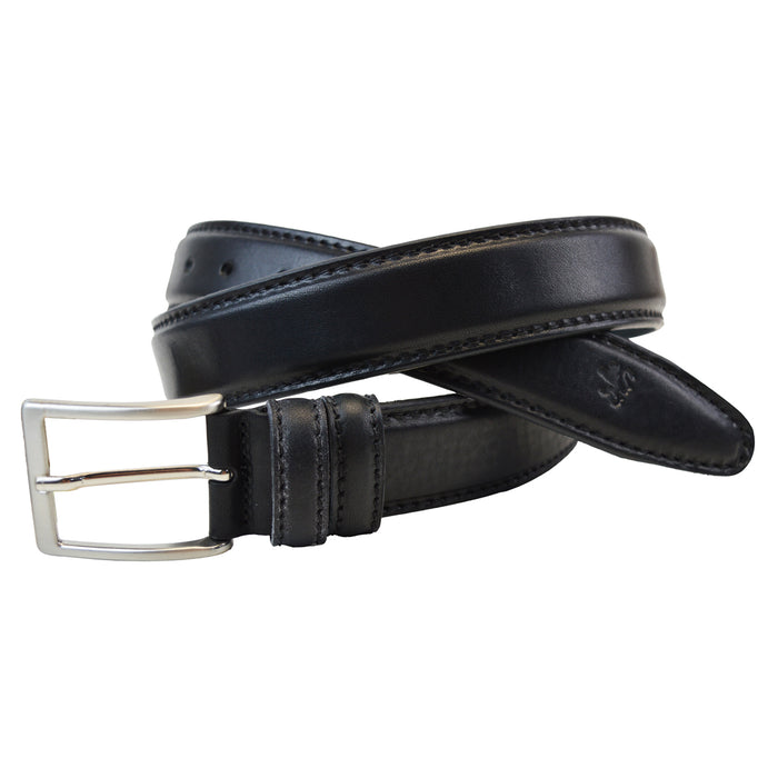 Pratesi Egidio Belt in Italian Vegetable Dyed Leather - Coffee