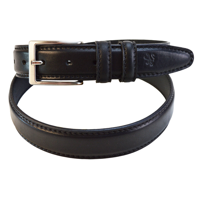 Pratesi Egidio Belt in Italian Vegetable Dyed Leather - Coffee