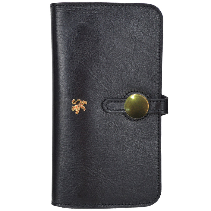 Pratesi Ellera Clutch in Vegetable Dyed Italian Leather - Black