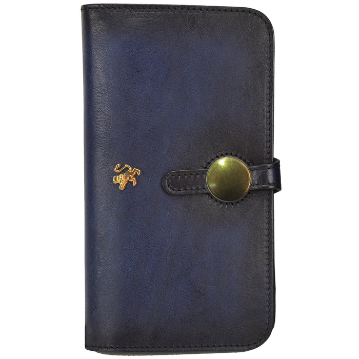 Pratesi Ellera Clutch in Vegetable Dyed Italian Leather - Blue