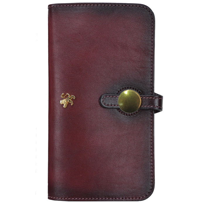 Pratesi Ellera Clutch in Vegetable Dyed Italian Leather - Chianti