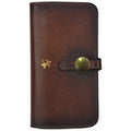 Pratesi Ellera Clutch in Vegetable Dyed Italian Leather - Coffee