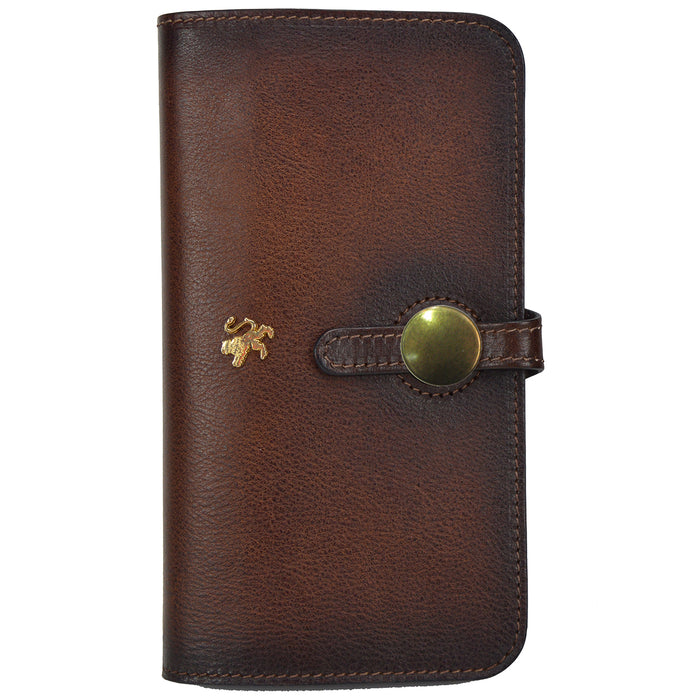 Pratesi Ellera Clutch in Vegetable Dyed Italian Leather - Coffee