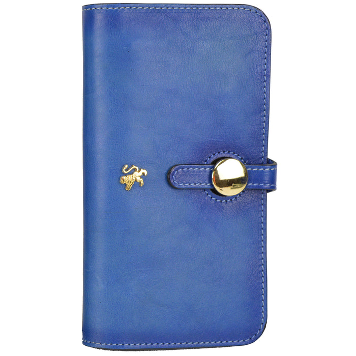 Pratesi Ellera Clutch in Vegetable Dyed Italian Leather - Electric Blue