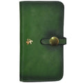 Pratesi Ellera Clutch in Vegetable Dyed Italian Leather - Emerald