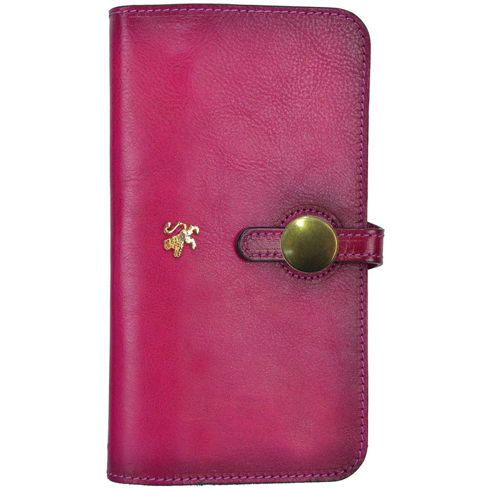 Pratesi Ellera Clutch in Vegetable Dyed Italian Leather - Fuchsia
