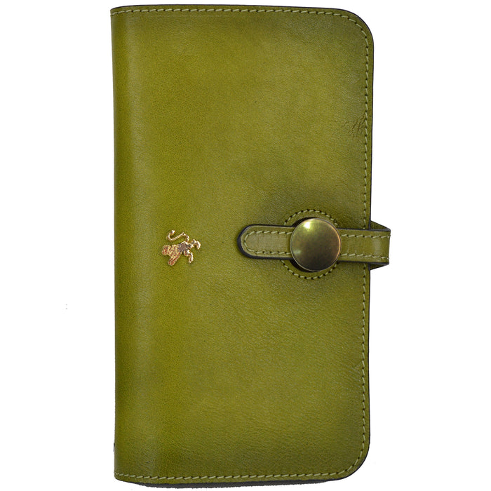 Pratesi Ellera Clutch in Vegetable Dyed Italian Leather - Green