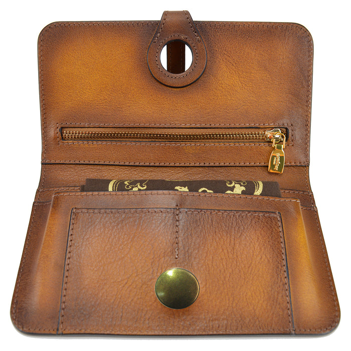 Pratesi Ellera Clutch in Vegetable Dyed Italian Leather - Green