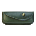 Pratesi Eyeglass Case in Genuine Italian Vegetable-Dyed Leather - Dark Green
