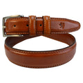 Pratesi Ezio Belt in Vegetable-Dyed Italian Leather - Cognac