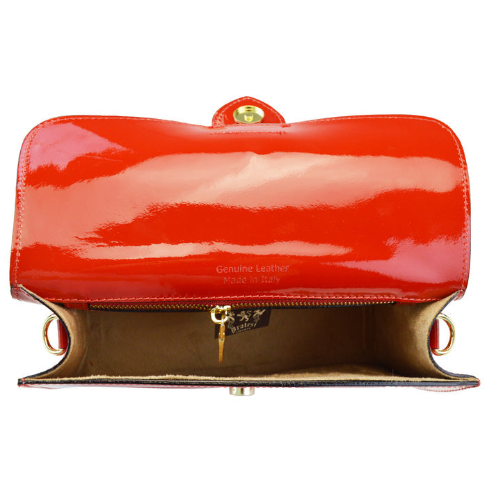 Pratesi Filiberti Bag V359 in patent calfskin - LQE2