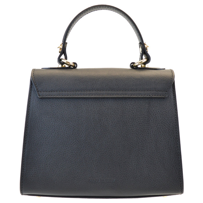 Pratesi Fondoli Handbag in vegetable dyed Italian Leather - Black