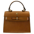 Pratesi Fondoli Handbag in vegetable dyed Italian Leather - Brown
