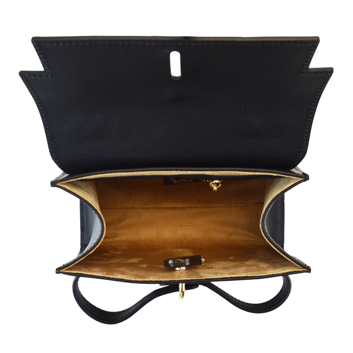 Pratesi Fondoli Handbag in vegetable dyed Italian Leather - Brown