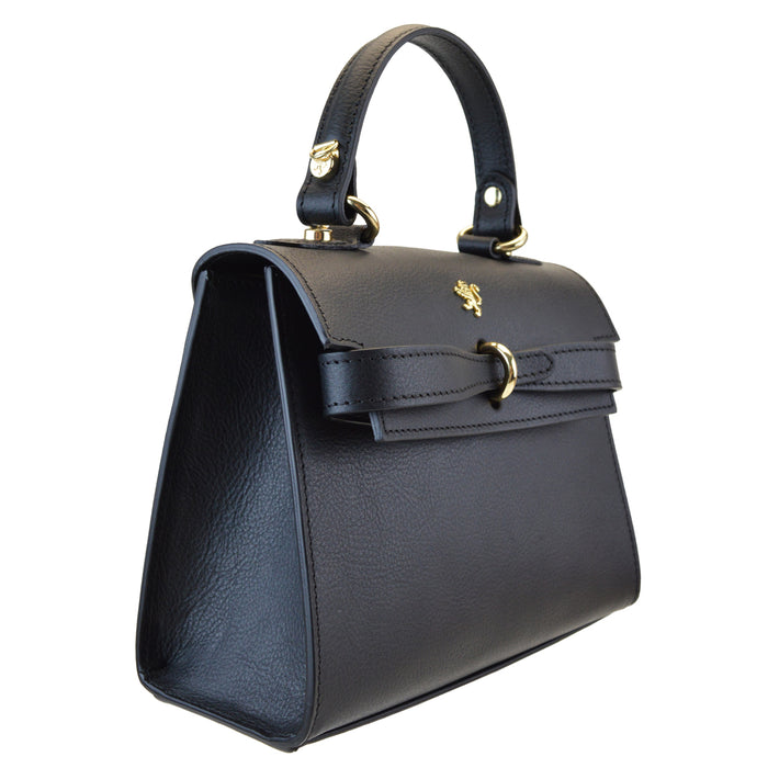 Pratesi Fondoli Handbag in vegetable dyed Italian Leather - Brown