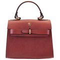 Pratesi Fondoli Handbag in vegetable dyed Italian Leather - Chianti