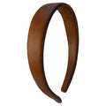 Pratesi Futa hair hoop B516 in Genuine Leather - Brown
