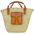 Pratesi Giaggiolo vegetable woven baket S129 - Straw Cognac