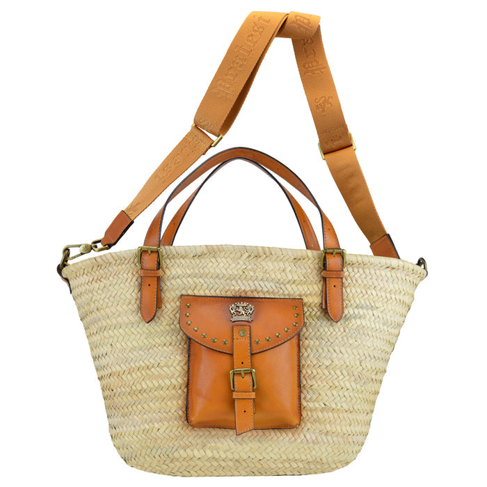 Pratesi Giaggiolo vegetable woven baket S129 - Summer Brown - LQE
