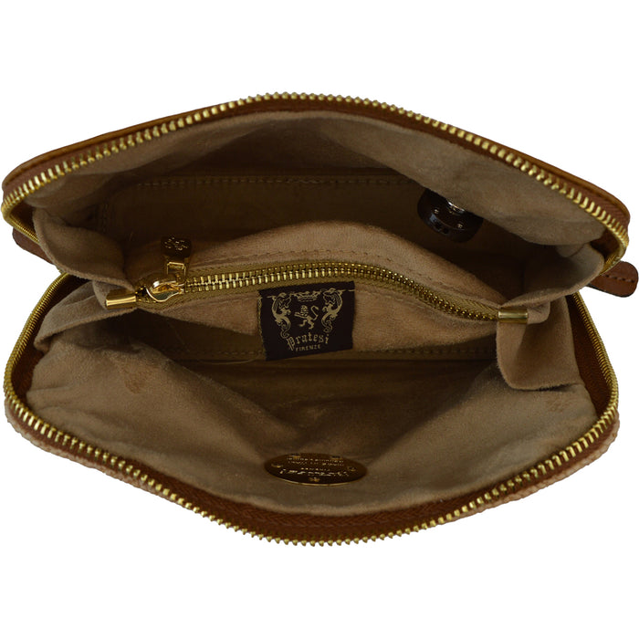 Pratesi Gran Volterra Summer Cross Body Bag - Summer Cognac