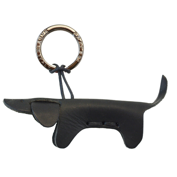 Pratesi Key Holder Charms P111 - Black Dachshund Dog