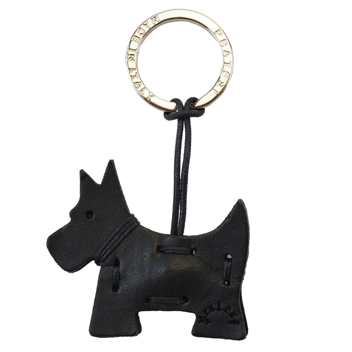 Pratesi Key Holder Charms P111 - Black Scottish Dog