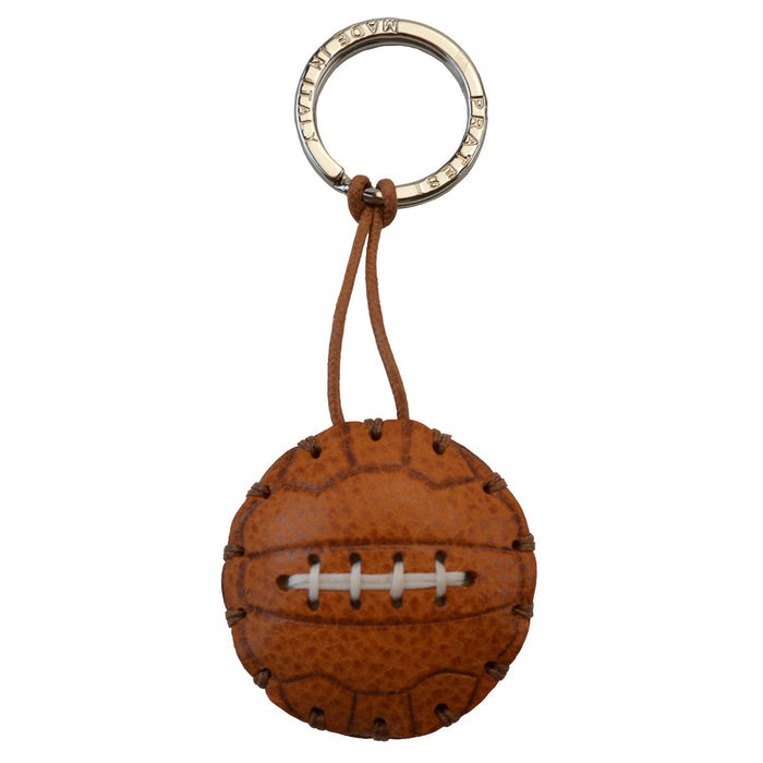 Pratesi Key Holder Charms P111 - Cognac Soccer Ball