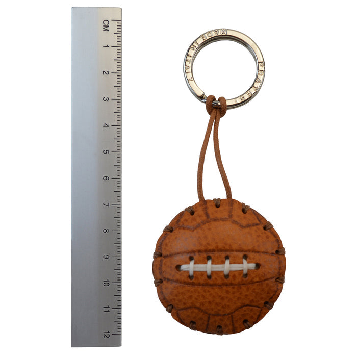 Pratesi Key Holder Charms P111 - Cognac Soccer Ball