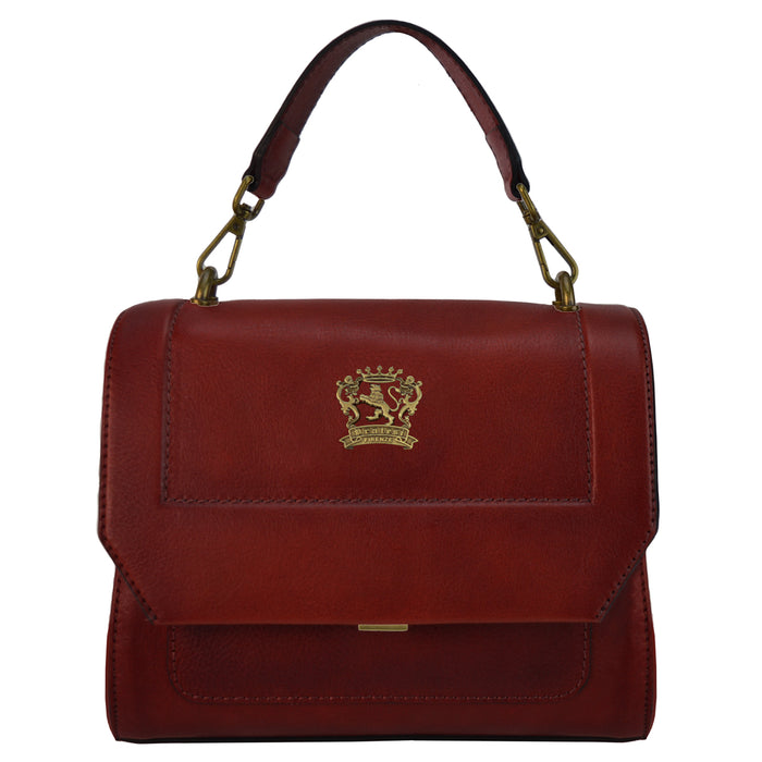 Pratesi Lanciano Lady Bag in genuine Italian vegetable dyed leather - Chianti