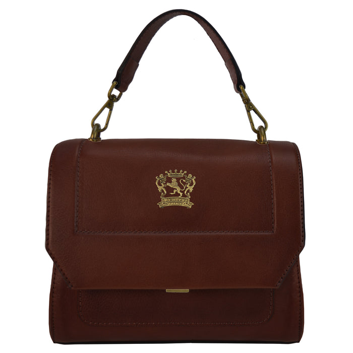 Pratesi Lanciano Lady Bag in genuine Italian vegetable dyed leather - Coffee